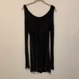 T Party Black Long Yoga Shirt